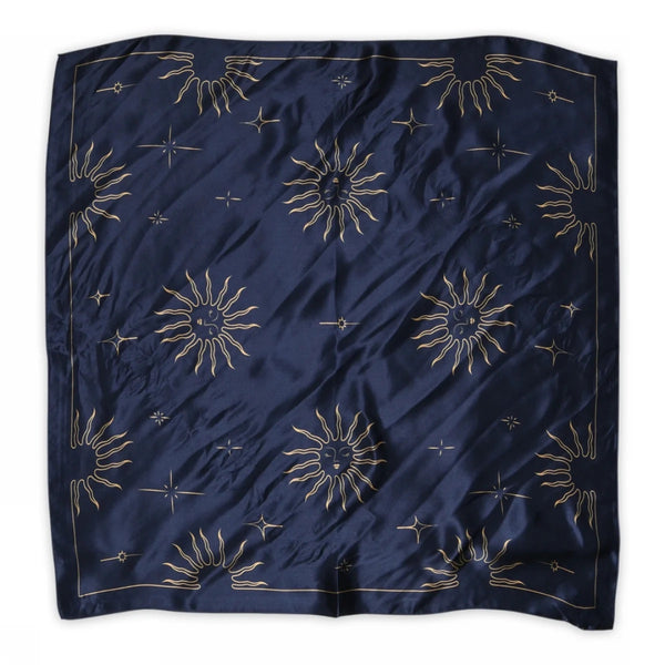 Solar silk scarf