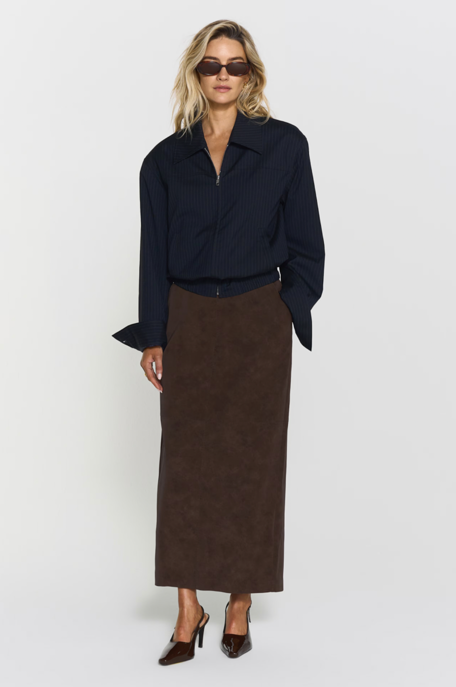 Yara Faux Suede Skirt