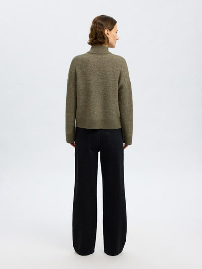 SLFSIA RAS LS KNIT ZIPPER CARDIGAN
