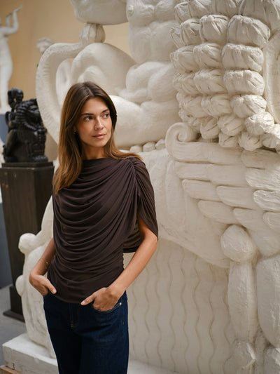 Cottuna Drapy Mesh Top