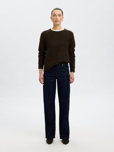 Slflulu Ls Knit O-Neck