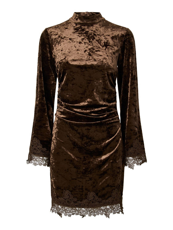 Yasvellia Ls Short Lace Dress
