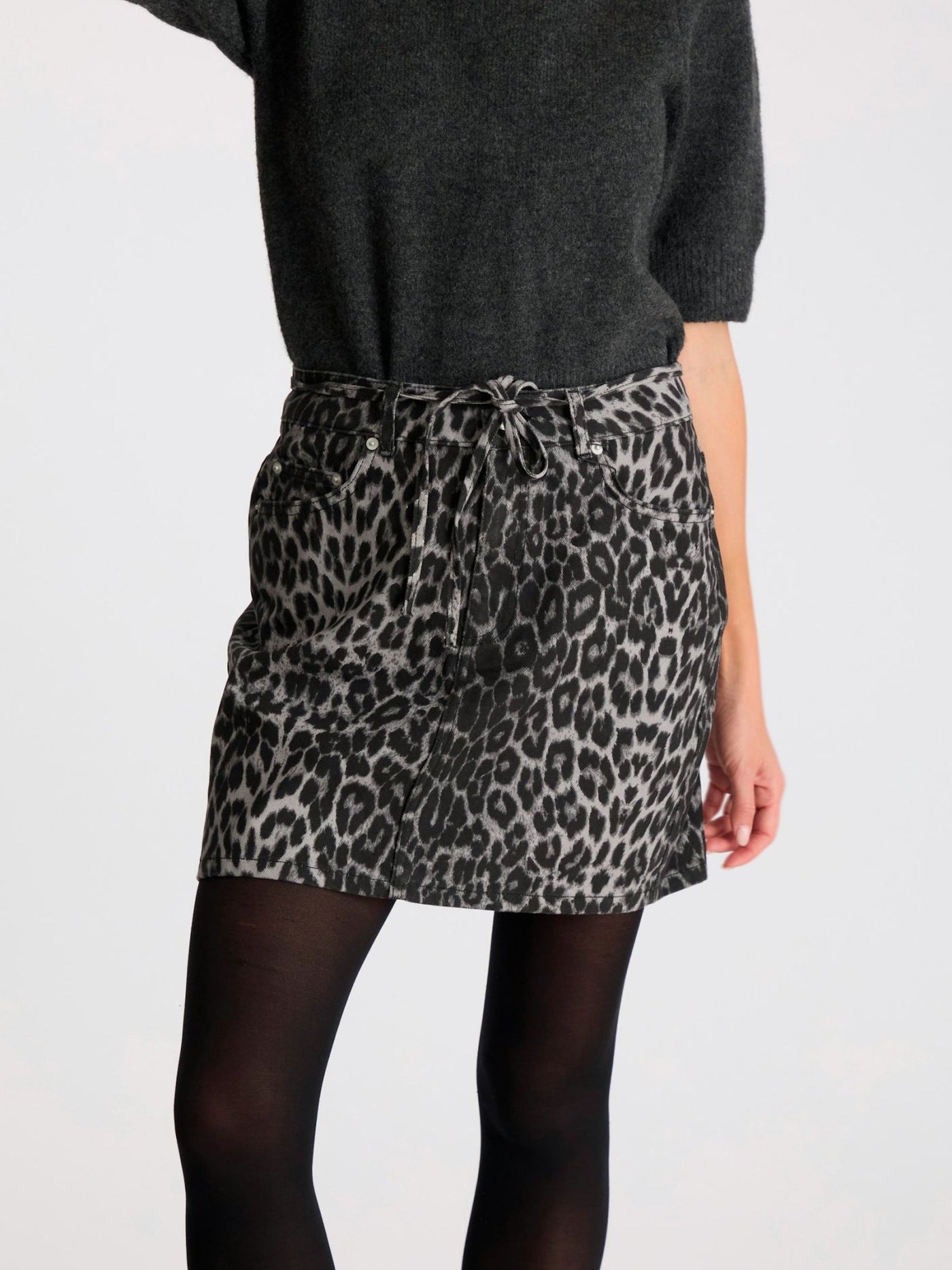 Henrietta Leopard Skirt