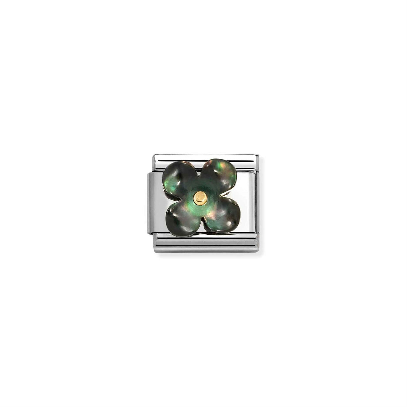 Flower in Black Mother of Pearl