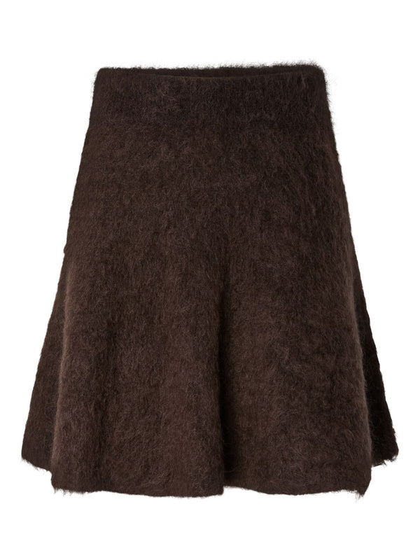 Yastilde Hw Mohair Blend Knit Skirt