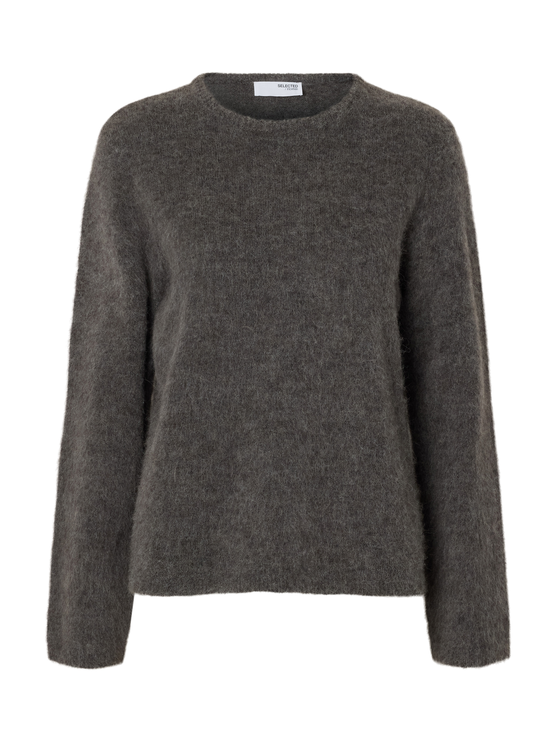 Slflulu Brushed Ls Knit O-Neck