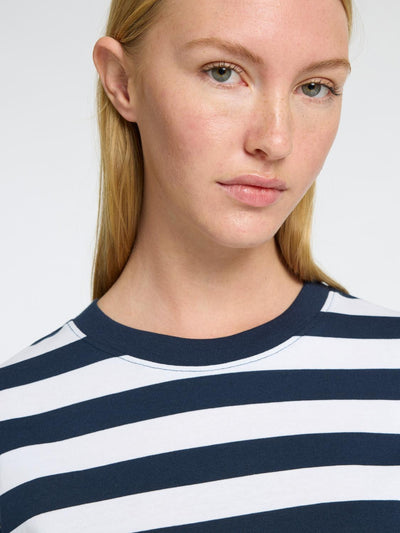 SLFESSENTIAL SS STRIPED BOXY TEE