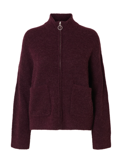 Slfsia Ras Ls Knit Zipper Cardigan