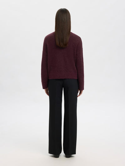 Slfsia Ras Ls Knit Zipper Cardigan