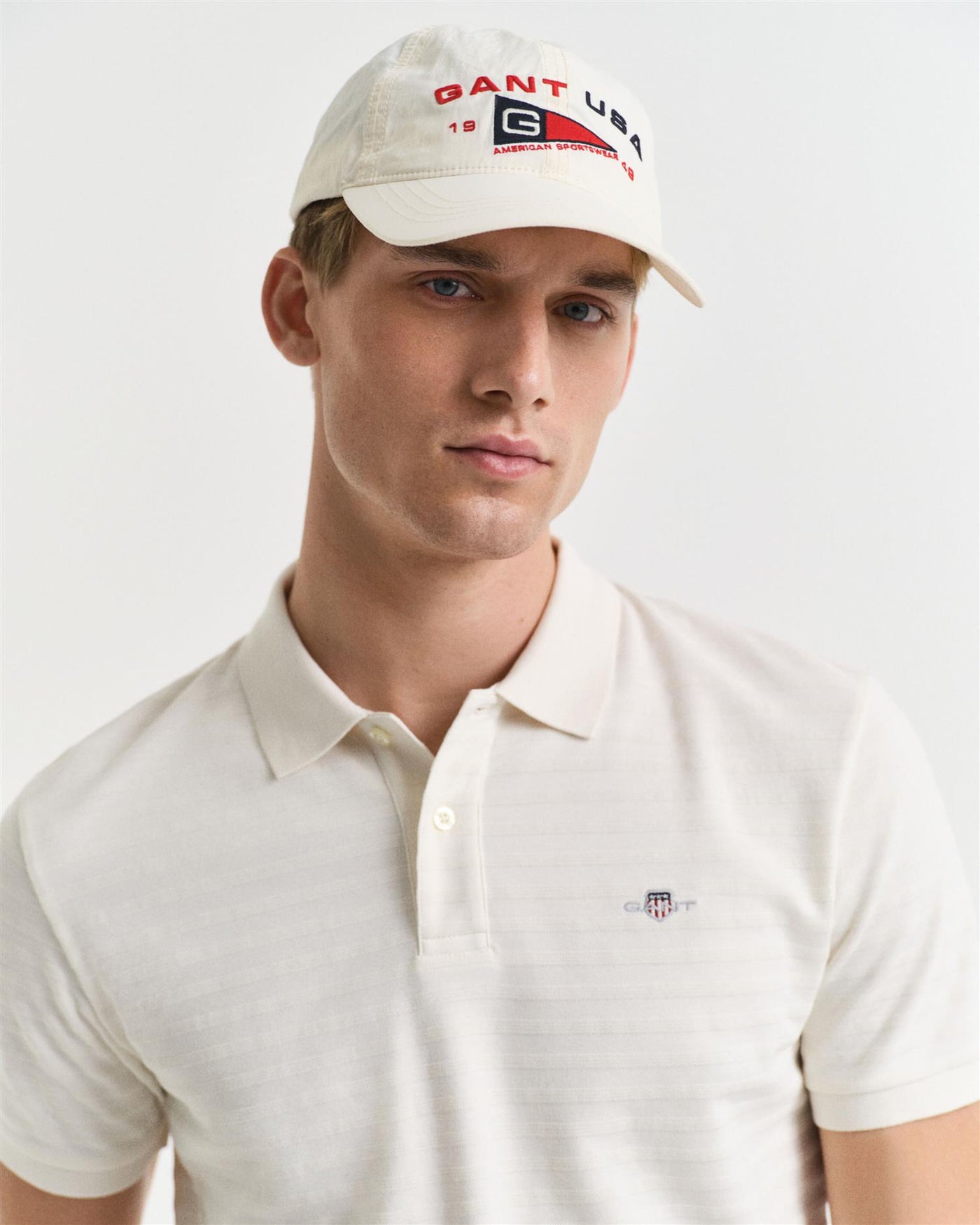 Texture stripe polo