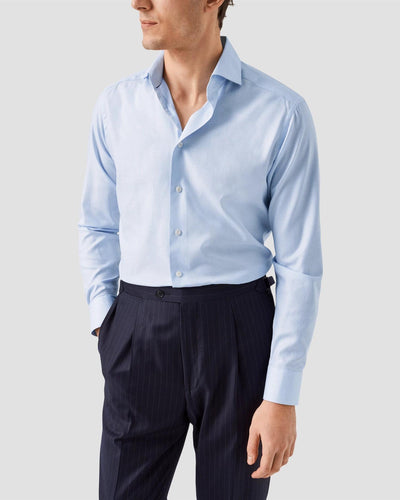 Melange Semi Solid Fine Twill Contemporary Fit