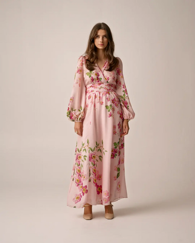 Viscose V-Neck Dress