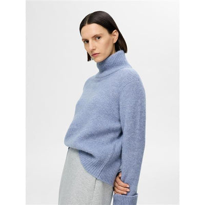 SLFSia Ras LS Knit high neck