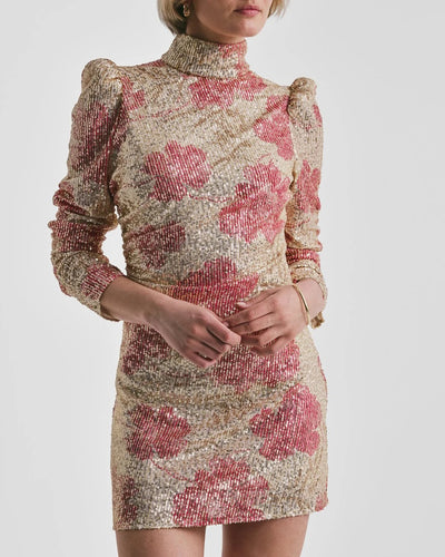 Sequins Rouching Dress