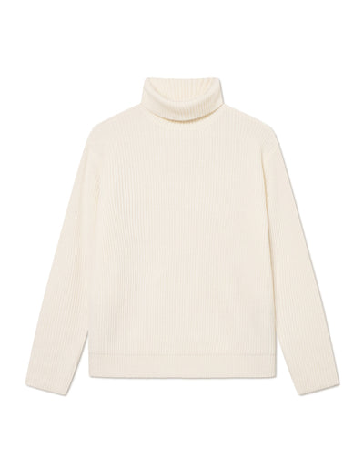 Eddie Wool Rib Rollneck Knit