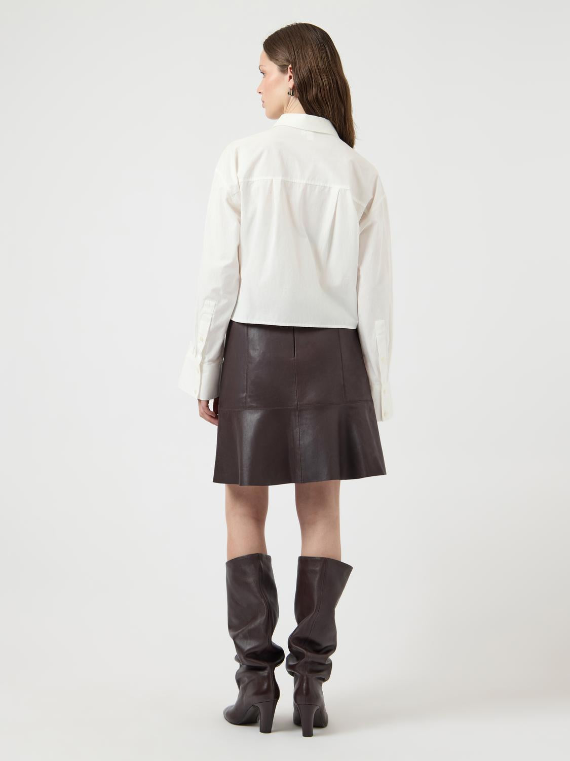 Yascolly Mw Naplon Leather Skirt