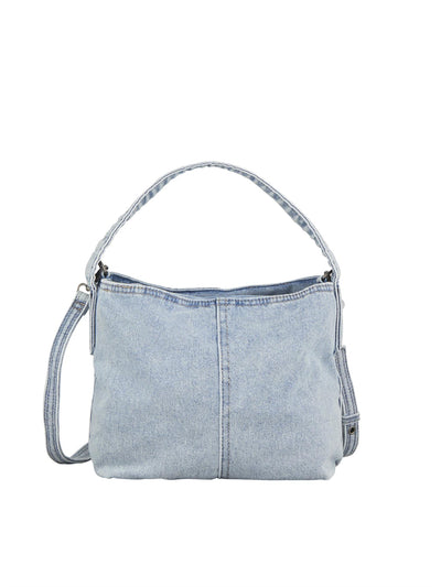 Washed denim fraya small bag