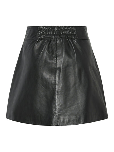 YASMEZU HW LEATHER SKIRT