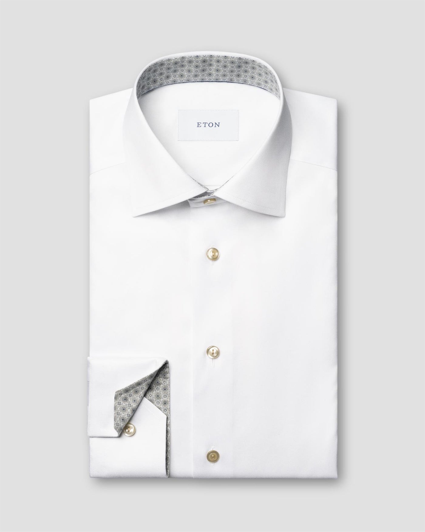 Medallion Effect Signature Twill Shirt Slim fit