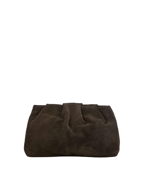 Suede Clutch Bag