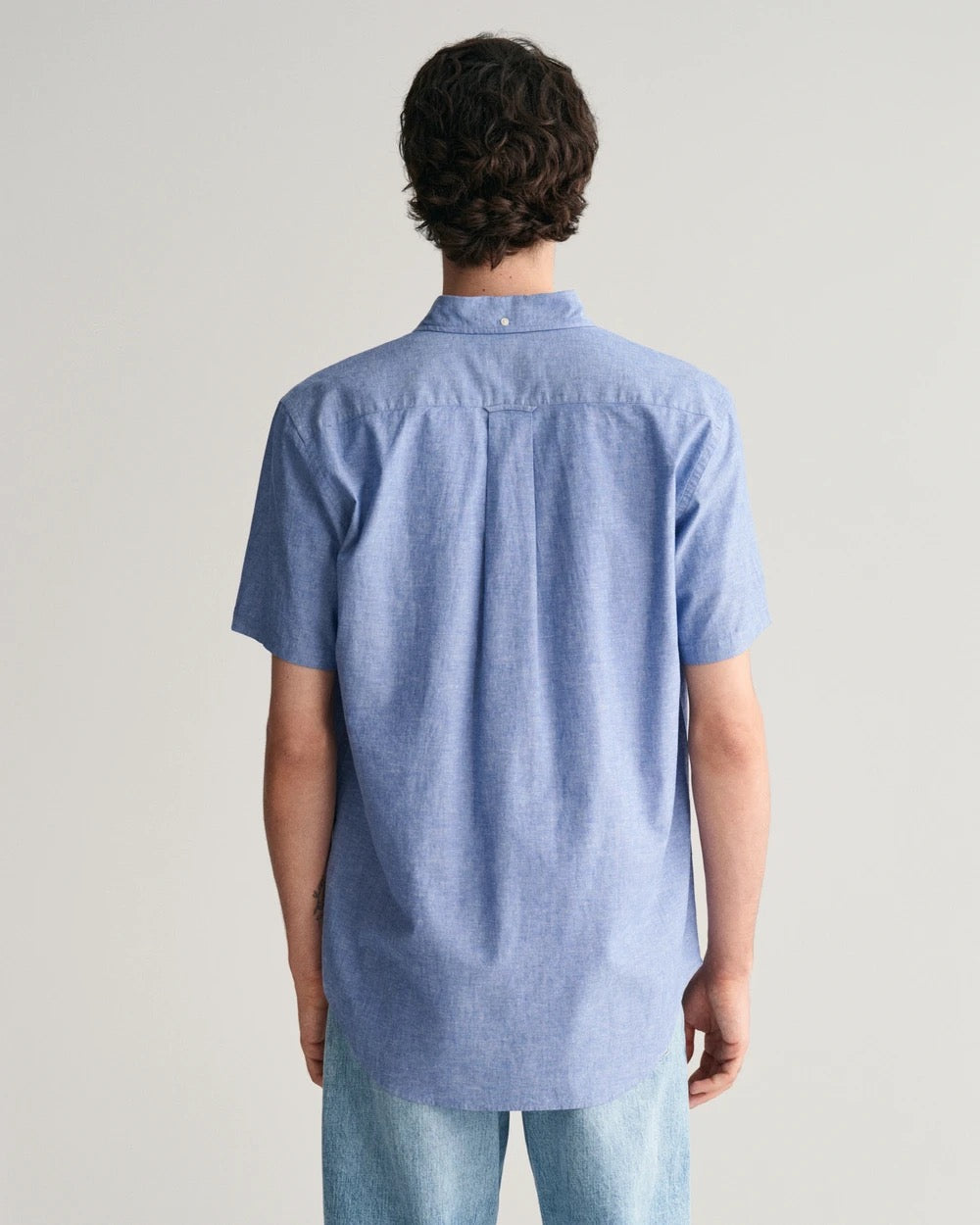 Reg cotton linen ss shirt