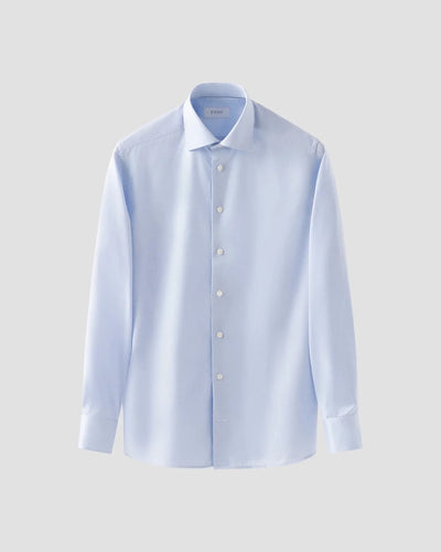 Light Blue Signature Twill Shirt - Slim fit