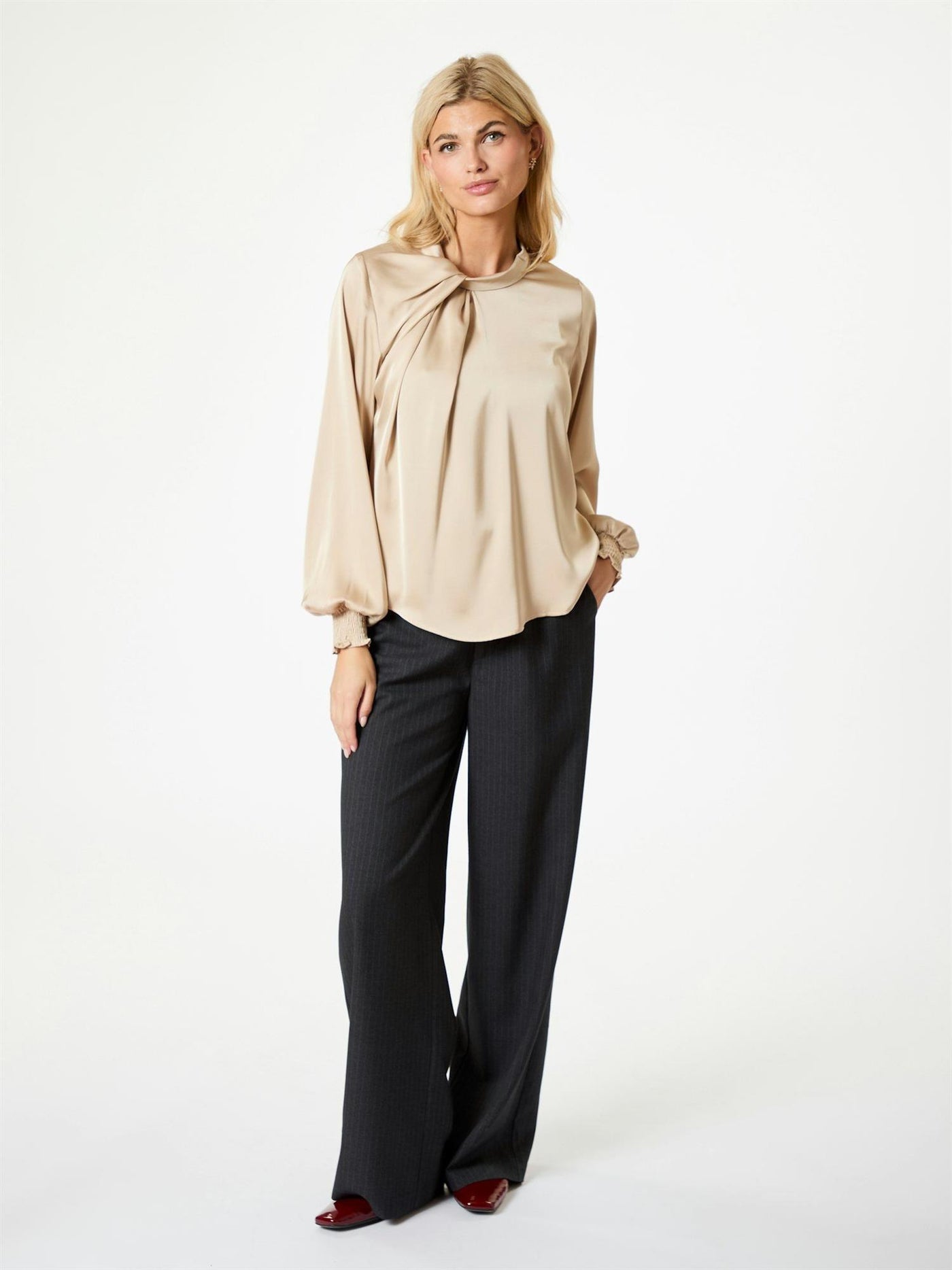 Fairy Drapy satin blouse