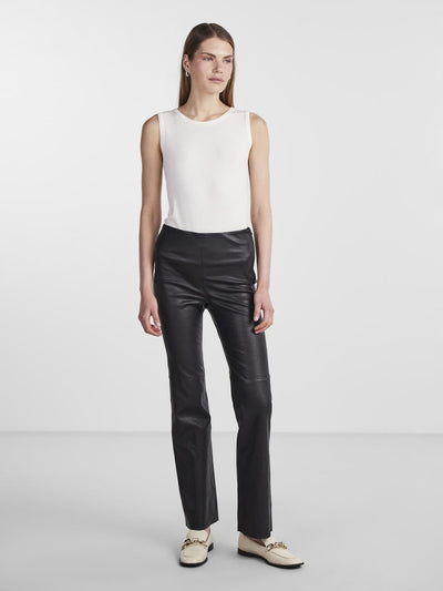 YASZellu bootcut leather pant