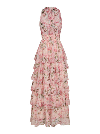 Marli Flower Chiffon Dress