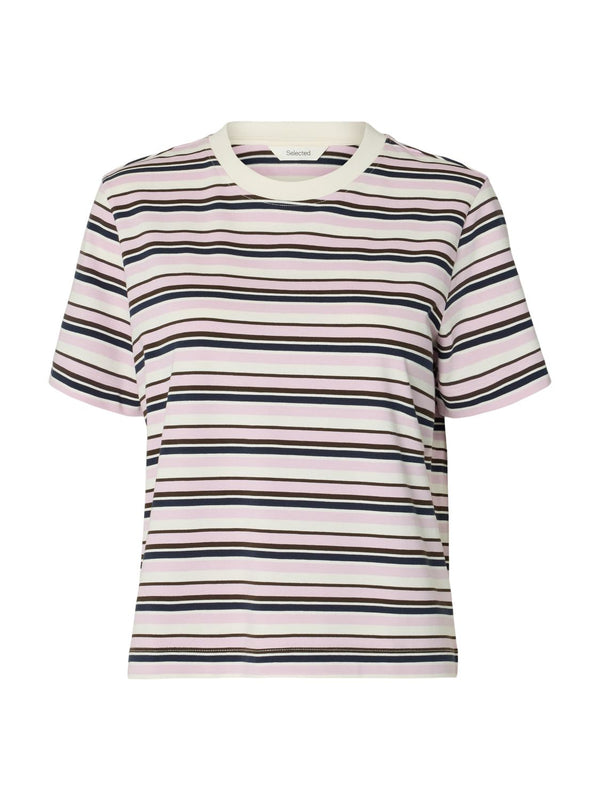 Slwessential Ss Striped Boxy Tee