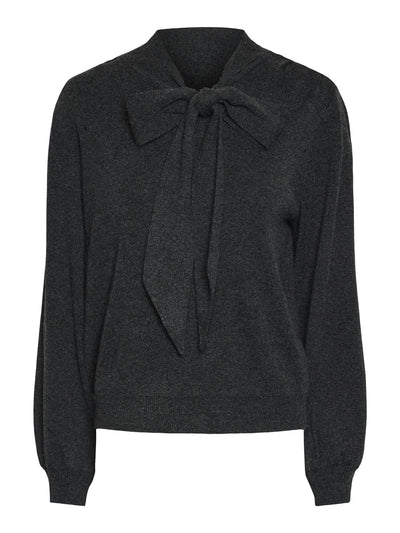 YASASSI LS BOW KNIT PULLOVER