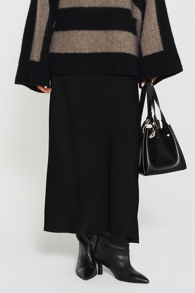 Tyne satin skirt