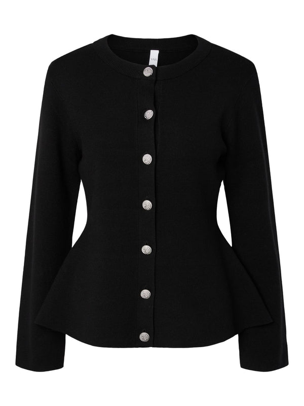 Yaspimi Ls Peplum Knit Cardigan S.