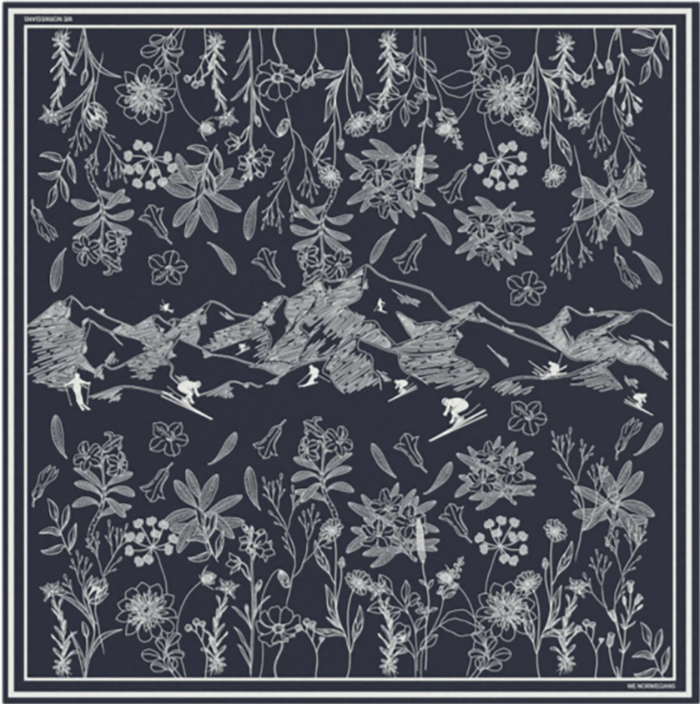 Alps Silk Scarf
