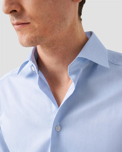 Light Blue Signature Twill Shirt - Slim fit