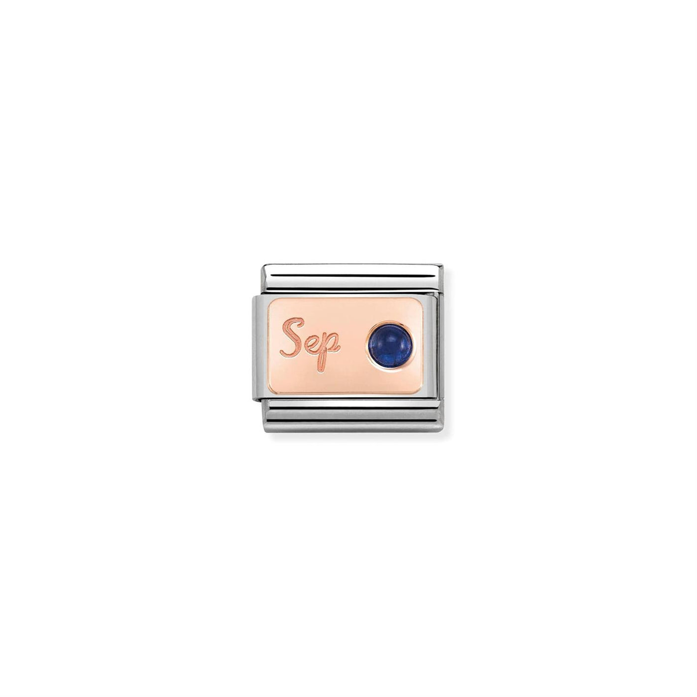 Birthstone September rose gold