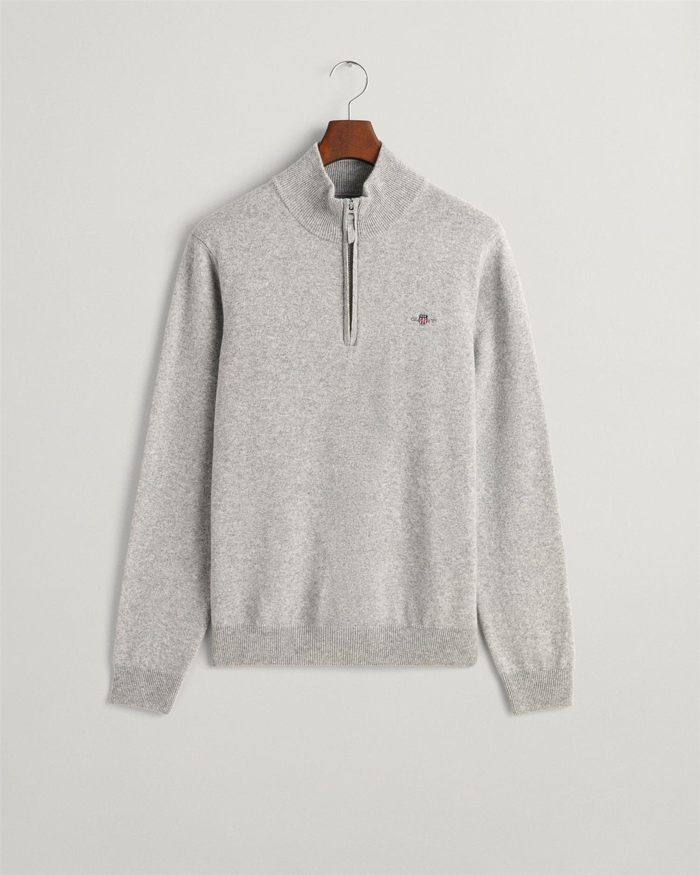 Superfine lambswool half zip