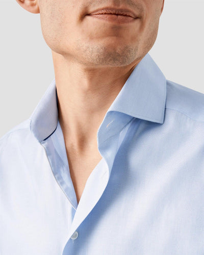 Melange Semi Solid Fine Twill Slim Fit