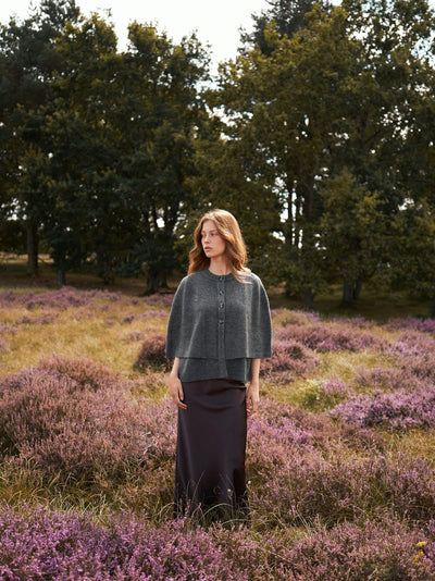 Josei Double knit cape