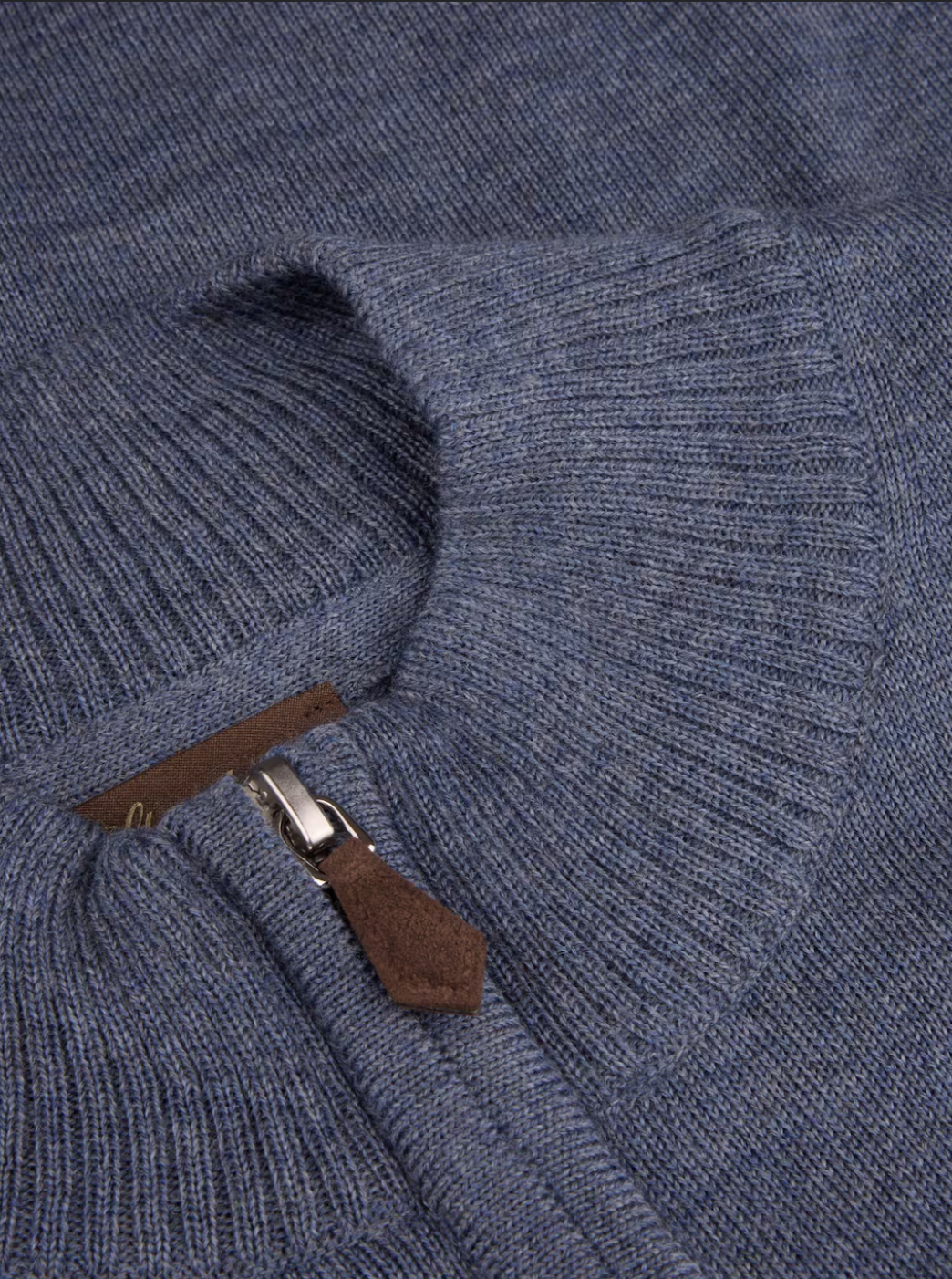 Sweater Knitted Half Zip Merino Wool