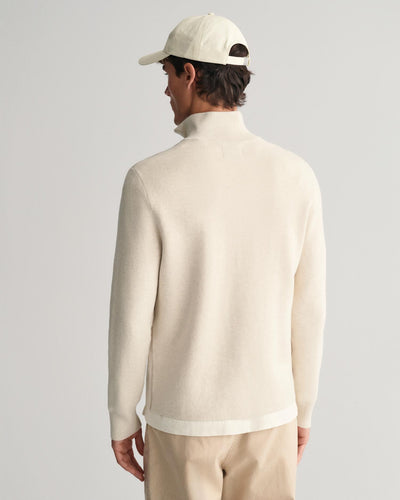 Milano knit Cotton half zip