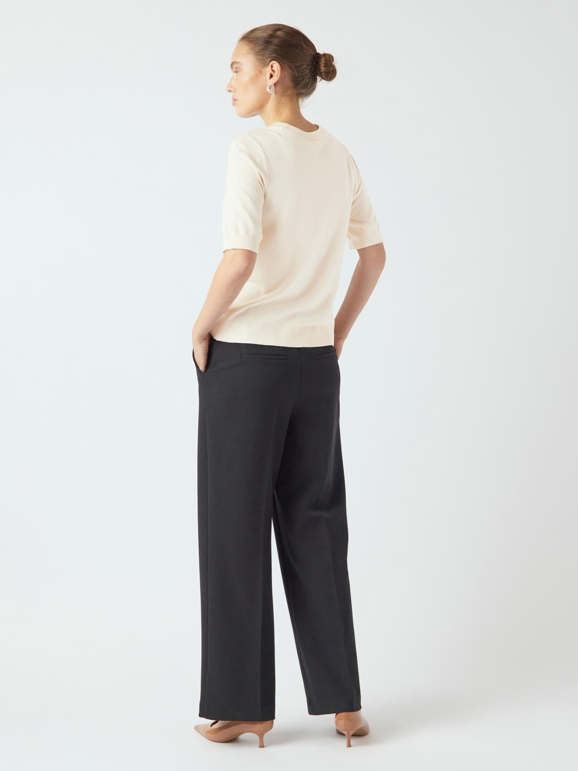 Yaslena Ss Knit Pullover S