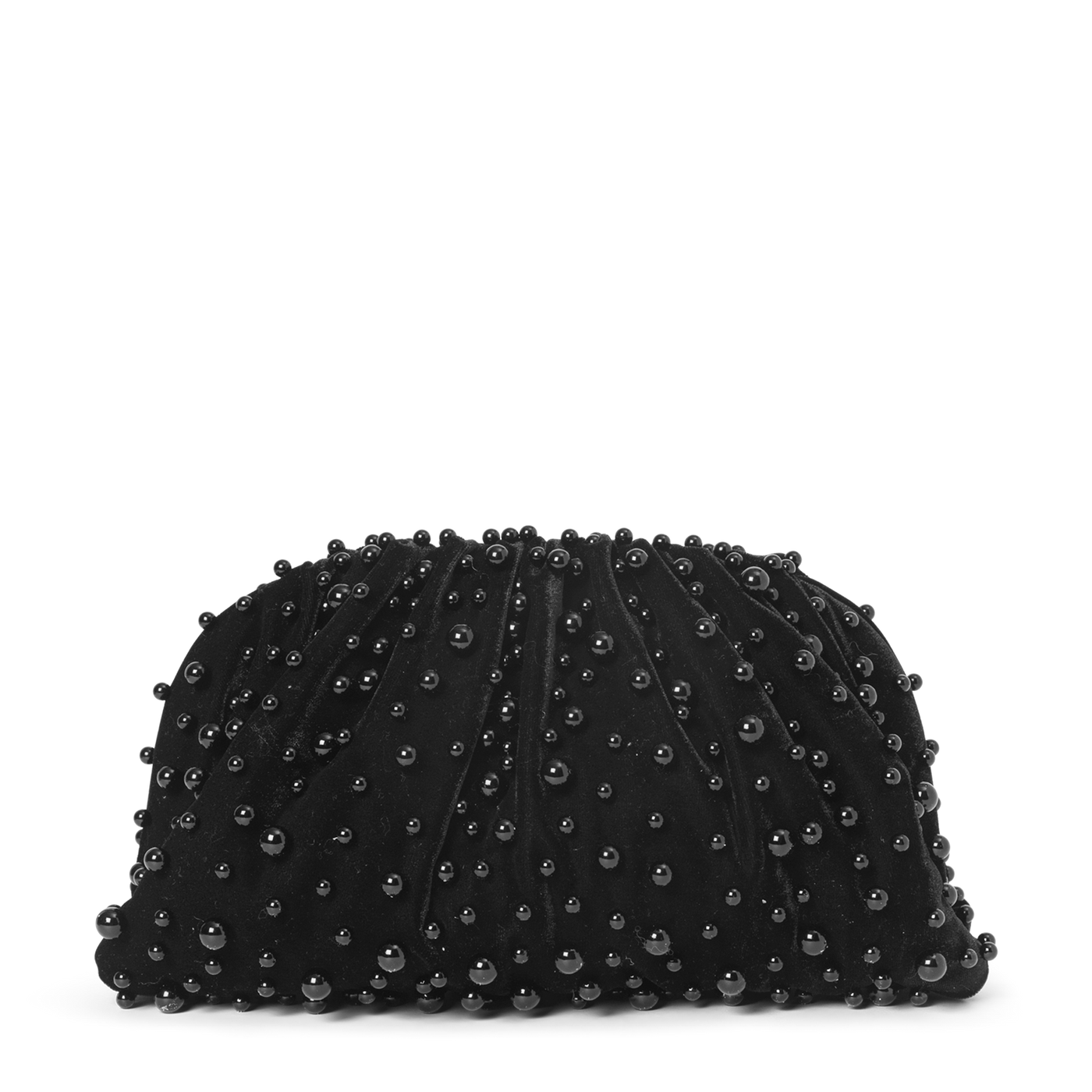 Day pearly velvet clutch