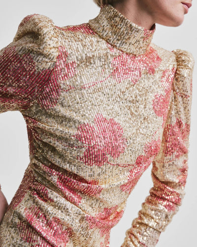 Sequins Rouching Dress