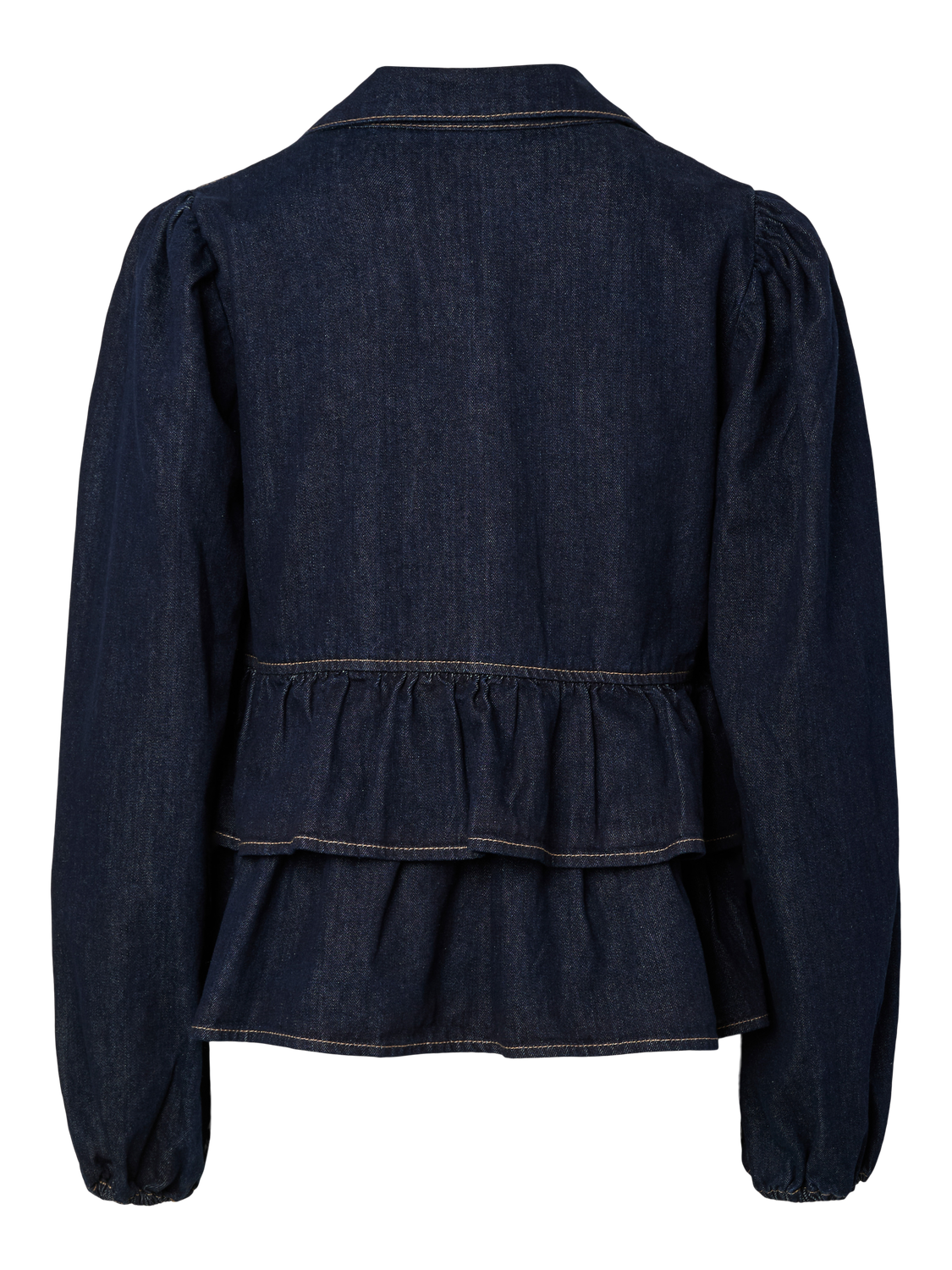 Yascelina Ls Denim Tie Top