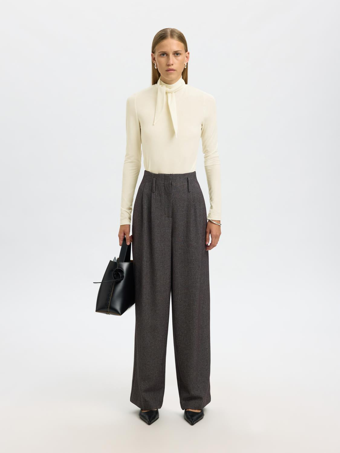 Slflina Lano Ls High Neck Top