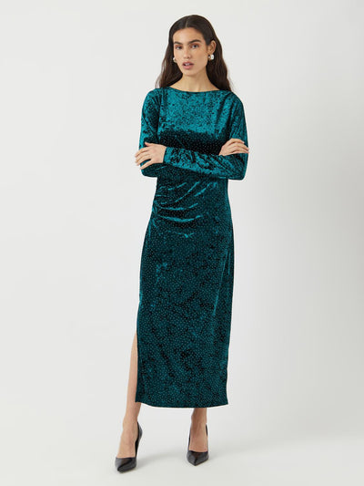 Yastillia Ls Velvet Long Dress