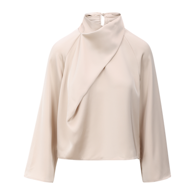 Cira Satin blouse with twist