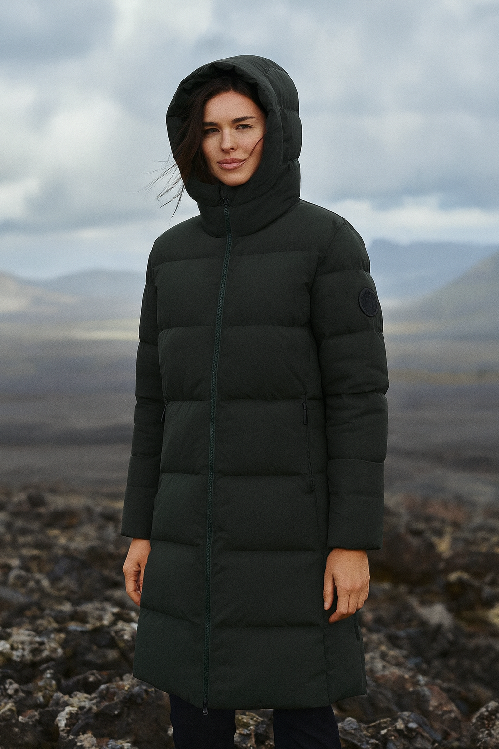 Ladies down jacket
