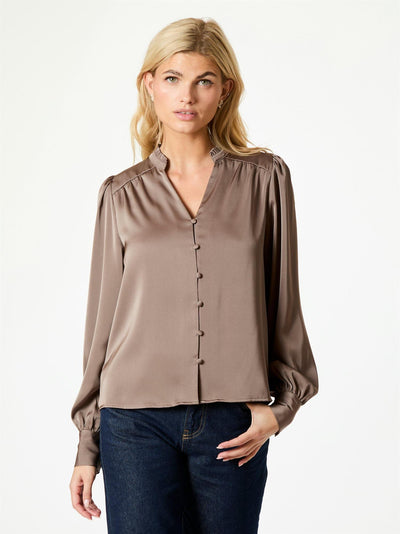 Massima Drapy Satin Blouse